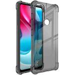 For Motorola Moto G60S IMAK All-inclusive Shockproof Airbag TPU Case with Screen Protector(Transparent Black)
