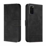 For Samsung Galaxy S20 Retro Skin Feel Horizontal Flip Soft TPU + PU Leather Case with Holder & Card Slots & Photo Frame(Black)