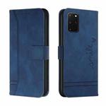 For Samsung Galaxy S20+ Retro Skin Feel Horizontal Flip Soft TPU + PU Leather Case with Holder & Card Slots & Photo Frame(Blue)