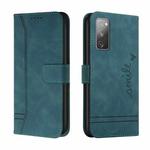 For Samsung Galaxy S20 FE Retro Skin Feel Horizontal Flip Soft TPU + PU Leather Case with Holder & Card Slots & Photo Frame(Army Green)
