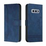 For Samsung Galaxy S10e Retro Skin Feel Horizontal Flip Soft TPU + PU Leather Case with Holder & Card Slots & Photo Frame(Blue)