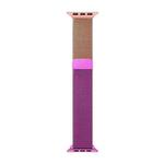Gradient Color Milan Watch Band For Apple Watch Series 7 41mm/6&SE&5&4 40mm/3&2&1 38mm(Purple Rose Pink)