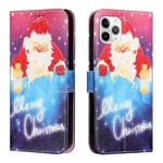 Silk Texture Christmas Painted Pattern Horizontal Flip Leather Case with Holder & Card Slots & Wallet & Photo Frame For iPhone 11 Pro(Santa Claus with Lantern)