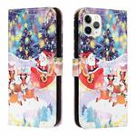 Silk Texture Christmas Painted Pattern Horizontal Flip Leather Case with Holder & Card Slots & Wallet & Photo Frame For iPhone 11 Pro(Gifts Santa Claus)