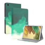 For Samsung Galaxy Tab A7 Lite 8.4 T220 / T225 Voltage Watercolor Pattern Skin Feel Magnetic Horizontal Flip PU Leather Case with Holder & Card Slots & Photo Frame(Cyan Green)