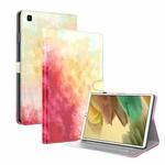 For Samsung Galaxy Tab A7 Lite 8.4 T220 / T225 Voltage Watercolor Pattern Skin Feel Magnetic Horizontal Flip PU Leather Case with Holder & Card Slots & Photo Frame(Spring Cherry)