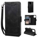 For iPhone 13 mini Retro Splicing Horizontal Flip Leather Case with Card Slots & Holder & Wallet (Black)