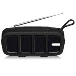 NewRixing NR-5018FM Outdoor Portable Bluetooth Speaker with Antenna, Support Hands-free Call / TF Card / FM / U Disk(Black)
