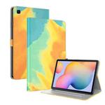 For Samsung Galaxy Tab S6 Lite 10.4 inch P610 / P615 Voltage Watercolor Pattern Skin Feel Magnetic Horizontal Flip PU Leather Case with Holder & Card Slots & Photo Frame & Sleep / Wake-up Function(Autumn Leaves)
