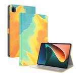 For Xiaomi Mi Pad 5 / 5 Pro Voltage Watercolor Pattern Skin Feel Magnetic Horizontal Flip PU Leather Case with Holder & Card Slots & Photo Frame & Sleep / Wake-up Function(Autumn Leaves)