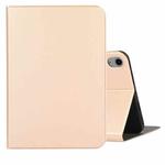 For iPad mini 6 Voltage Craft Texture TPU Horizontal Flip Protective Tablet Case with Holder(Gold)