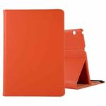 For Huawei MediaPad T3 10 Litchi Texture Horizontal Flip 360 Degrees Rotation Leather Case with Holder(Orange)