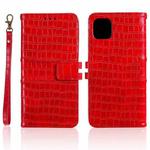 For iPhone 13 Regular Crocodile Texture Horizontal Flip Leather Case with Holder & Card Slots & Wallet & Photo Frame & Lanyard(Red)
