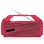 NewRixing NR-4025FM Outdoor Splash-proof Water Portable Bluetooth Speaker, Support Hands-free Call / TF Card / FM / U Disk(Red)