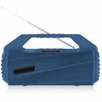 NewRixing NR-4025FM with Screen Outdoor Splash-proof Water Portable Bluetooth Speaker, Support Hands-free Call / TF Card / FM / U Disk(Blue)