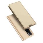 For Xiaomi Redmi 10 DUX DUCIS Skin Pro Series Horizontal Flip PU + TPU Leather Case with Holder & Card Slots(Gold)