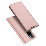 For Xiaomi Redmi 10 DUX DUCIS Skin Pro Series Horizontal Flip PU + TPU Leather Case with Holder & Card Slots(Rose Gold)