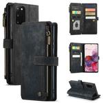 For Samsung Galaxy S20 5G CaseMe-C30 PU + TPU Multifunctional Horizontal Flip Leather Case with Holder & Card Slot & Wallet & Zipper Pocket(Black)