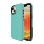 Triangle Armor Texture TPU + PC Case For iPhone 13 mini(Mint Green)