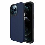 Triangle Armor Texture TPU + PC Case For iPhone 13 Pro(Navy Blue)
