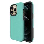 Triangle Armor Texture TPU + PC Case For iPhone 13 Pro Max(Mint Green)