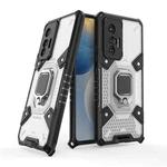 For vivo X70 Space PC+TPU Shockproof Case with Ring Holder(White)