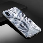 For Xiaomi Redmi 7A Marble Glass Protective Case(Ink Black)