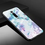 For Xiaomi Redmi K20 Marble Glass Protective Case(Ink Purple)