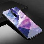 For Xiaomi Redmi K20 Marble Glass Protective Case(Rock Purple)