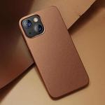 For iPhone 13 Benks Leather All-inclusive Magnetic Shockproof Protective Case(Brown)