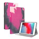 Watercolor Pattern Skin Feel Magnetic Horizontal Flip PU Leather Case with Holder & Card Slots & Photo Frame & Sleep / Wake-up Function For iPad mini 5 / 4 / 3 / 2 / 1(Berry)