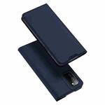 For Samsung Galaxy A03s (164.2mm) DUX DUCIS Skin Pro Series Horizontal Flip PU + TPU Leather Case with Holder & Card Slots(Blue)
