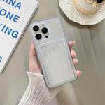 For iPhone 13 Transparent Card Slot Shockproof TPU Protective Case