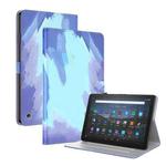 For Amazon Fire HD 10 / 10 Plus 2021 Watercolor Pattern Skin Feel Magnetic Horizontal Flip PU Leather Case with Holder & Card Slots & Photo Frame & Sleep / Wake-up Function(Winter Snow)