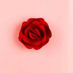 Rose Creative Paper Cutting Shooting Props Flowers Papercut Jewelry Cosmetics Background Photo Photography Props(Red)