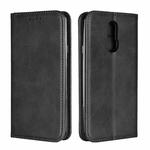 For LG Q7 Calf Texture Magnetic Horizontal Flip Leather Case with Holder & Card Slots & Wallet(Black)