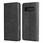 For LG V60 ThinQ 5G Calf Texture Magnetic Horizontal Flip Leather Case with Holder & Card Slots & Wallet(Black)