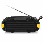 New Rixing NR-907FM TWS Outdoor Bluetooth Speaker Support Hands-free Call / FM with Handle & Antenna(Yellow)