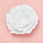 Peony Creative Paper Cutting Shooting Props Flowers Papercut Jewelry Cosmetics Background Photo Photography Props(White)