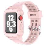 Glacier Transparent Jelly Strap Watch Band For Apple Watch Series 6 & SE & 5 & 4 44mm(Pink)