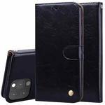 For iPhone 13 Pro Max Business Style Oil Wax Texture Horizontal Flip Leather Case with Holder & Card Slots & Wallet (Black)