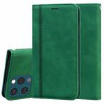 For iPhone 13 Pro Max Frosted Business Magnetic Horizontal Flip PU Leather Case with Holder & Card Slot & Lanyard (Green)
