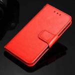 For iPhone 12 Pro Max Crystal Texture Horizontal Flip Leather Case with Holder & Card Slots & Wallet(Red)