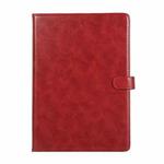 Crazy Horse Texture Horizontal Flip Leather Tablet Case with Buckle & Holder & Card Slots & Wallet & Photo Frame For iPad 10.2 2021 2020 2019 / 10.5(Wine Red)