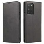 For Samsung Galaxy Note20 Ultra Calf Texture Magnetic Horizontal Flip Leather Case with Holder & Card Slots & Wallet(Black)