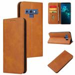 For Samsung Galaxy Note9 Calf Texture Magnetic Horizontal Flip Leather Case with Holder & Card Slots & Wallet(Khaki)
