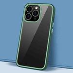 For iPhone 13 Pro Gorgeous Color Series PC + TPU Shockproof Protective Case (Dark Green)