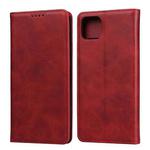 For Google Pixel 4 XL Calf Texture Magnetic Horizontal Flip Leather Case with Holder & Card Slots & Wallet(Red)