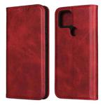 For Google Pixel 4a 5G Calf Texture Magnetic Horizontal Flip Leather Case with Holder & Card Slots & Wallet(Red)
