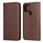 For Google Pixel 5 Calf Texture Magnetic Horizontal Flip Leather Case with Holder & Card Slots & Wallet(Brown)